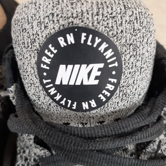 Nike Free Run Flyknit 2019 Men's Running Shoes Size 11.5 Grey 942838-101 - Picture 15 of 15